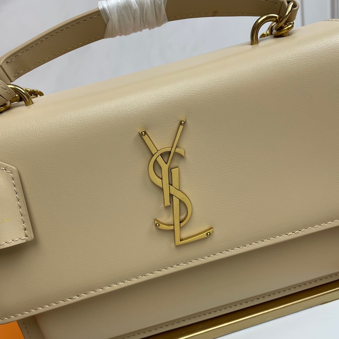YSL SUNSET MEDIUM TOP HANDLE IN SMOOTH LEATHER