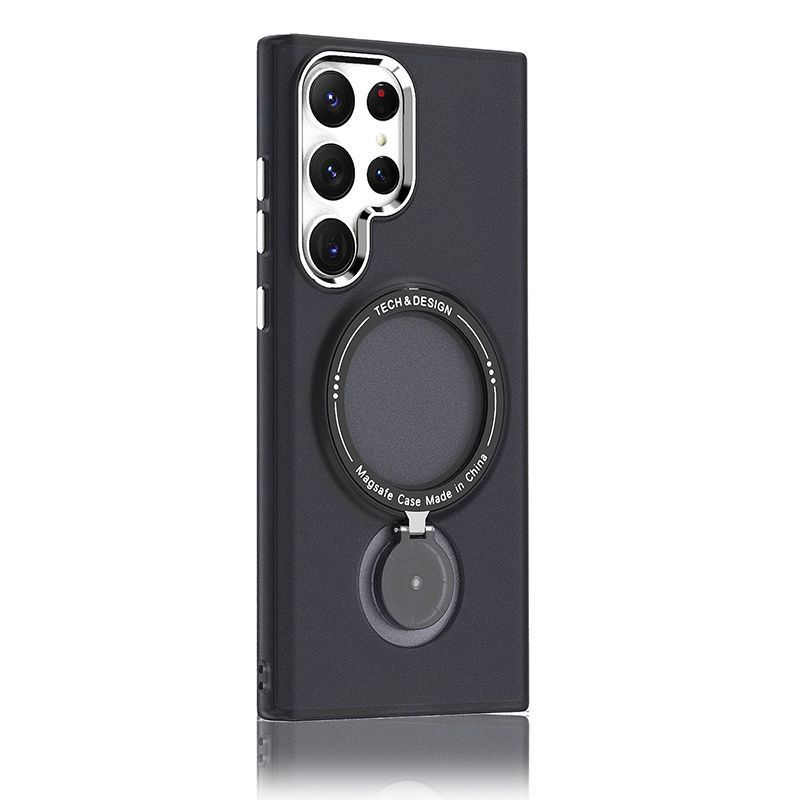 360° Swivel Stand Case For Samsung Electroplated Lens Hole Cover