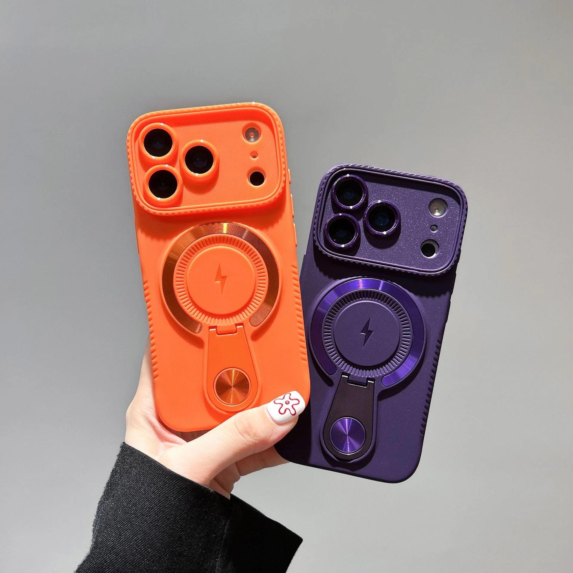 Full-Cover Magnetic Case for iPhone with Stand Design