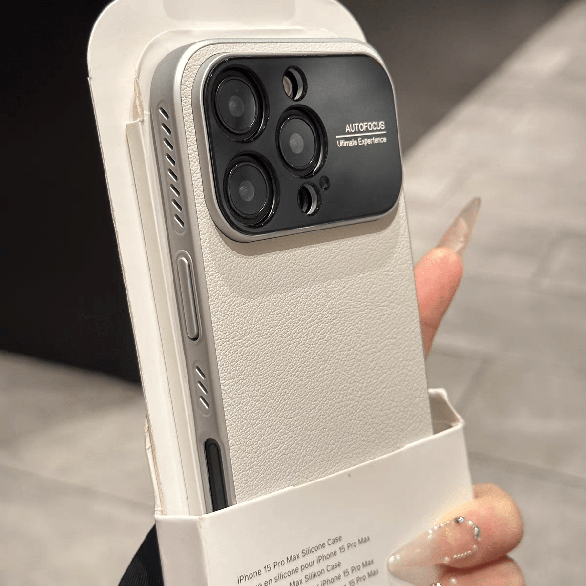 Leather magnetic phone case with side cooling vents suitable for iPhone