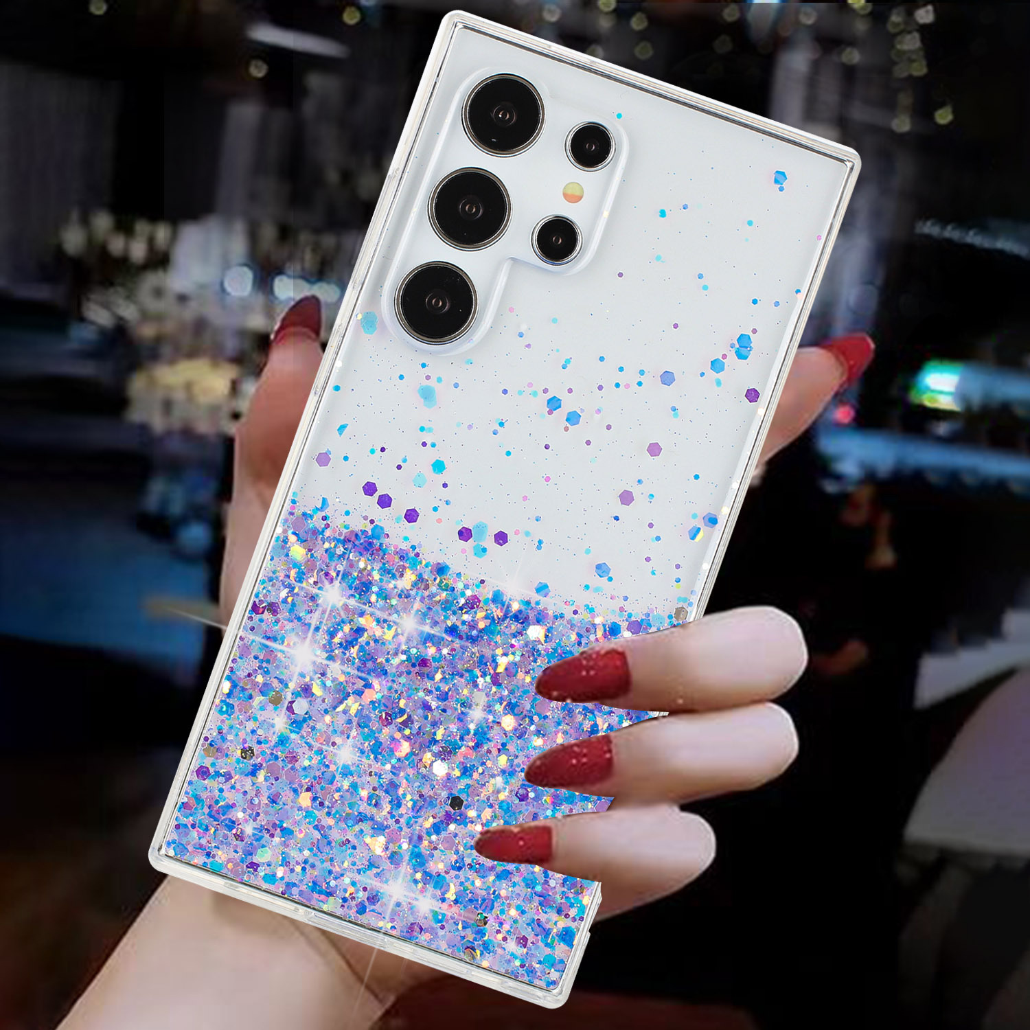 Luminous quicksand phone case suitable for Samsung