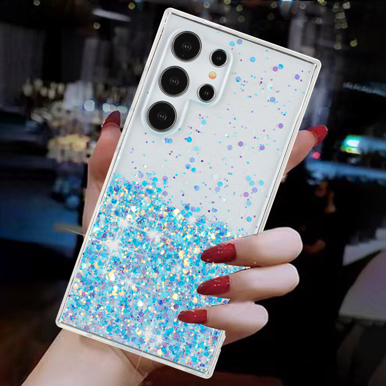 Luminous quicksand phone case suitable for Samsung