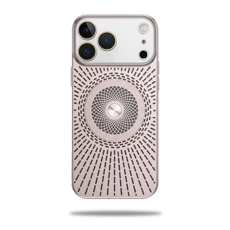 Magnetic Breathable Glass Lens Protection Case For iPhone