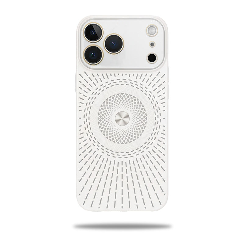 Magnetic Breathable Glass Lens Protection Case For iPhone
