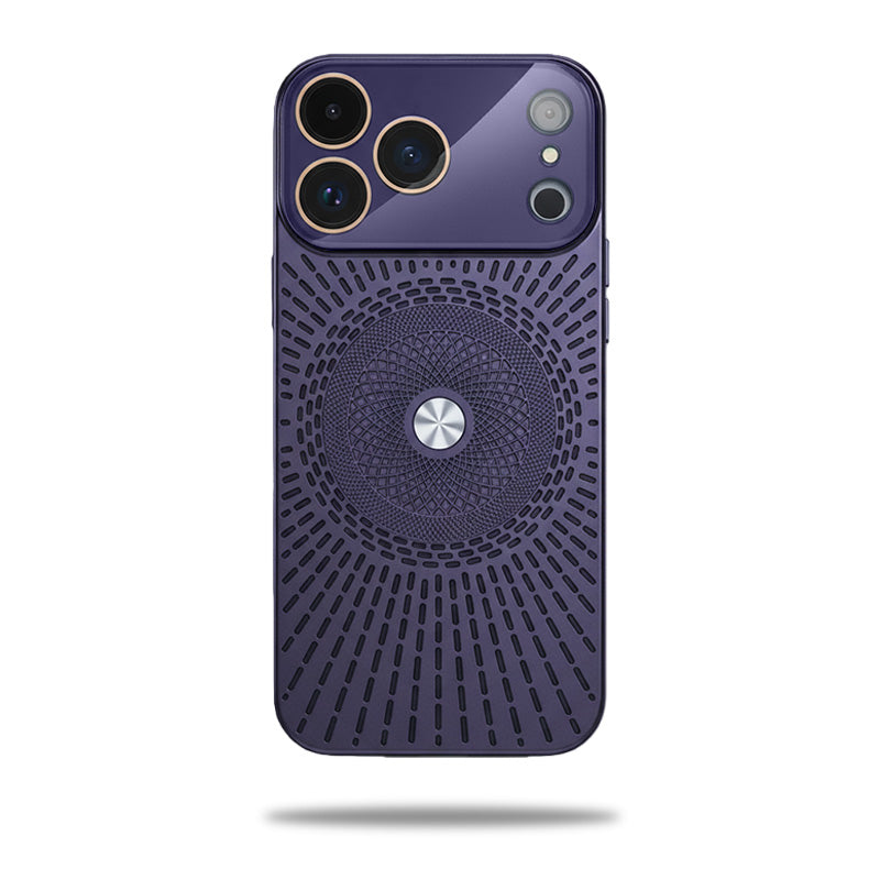 Magnetic Breathable Glass Lens Protection Case For iPhone