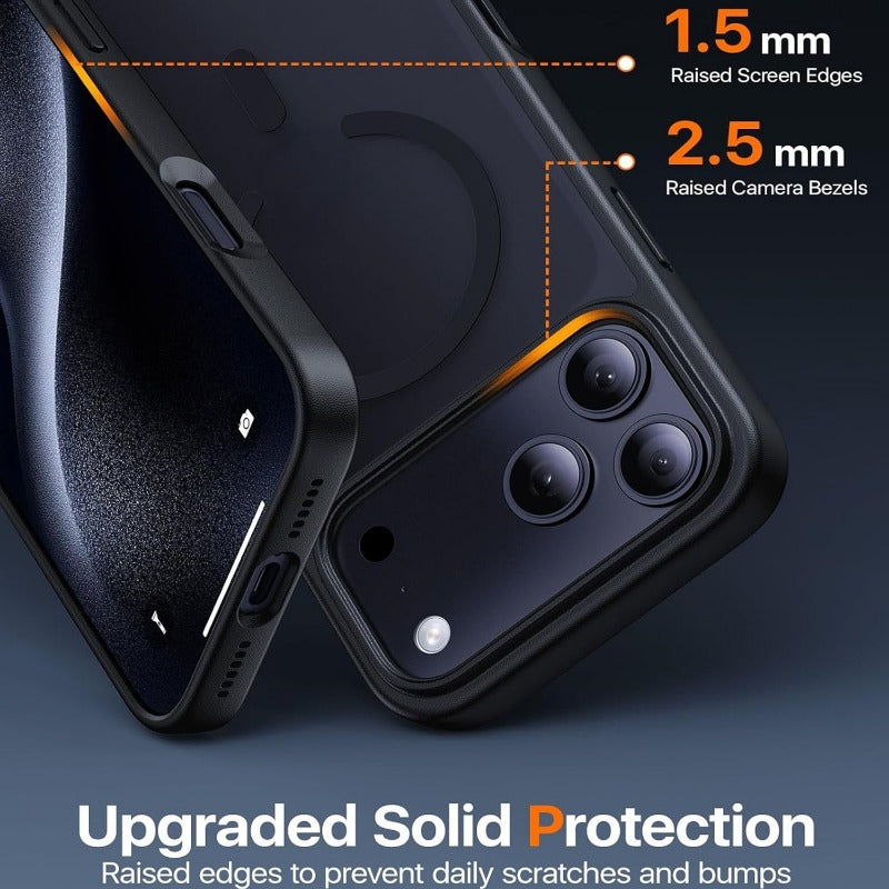 Frosted Shockproof Phone Cover +Screen Phone Case for iPhone