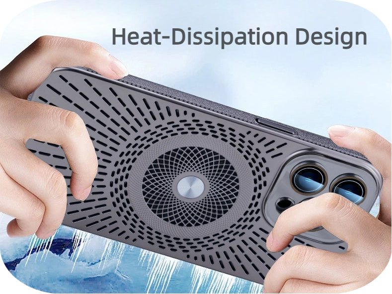 LEKCASE heat dissipation iPhone 17 case, prevents overheating while charging or gaming.