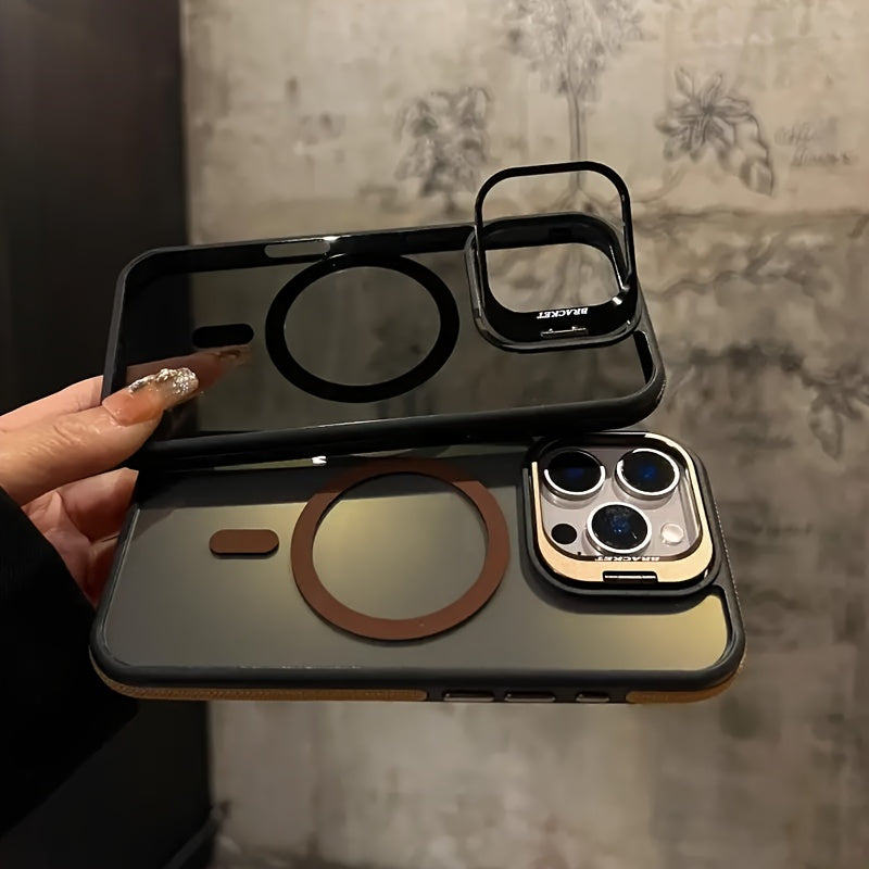 Luxury Magnetic Shockproof Clear Bumper Case for iPhone