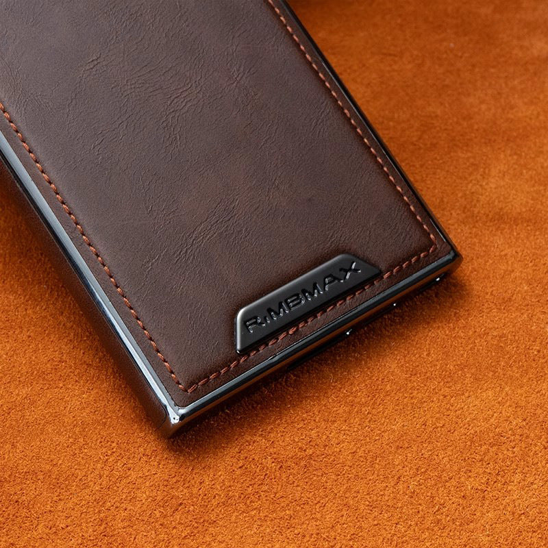 Business Men's Magnetic Full-Coverage Drop-Proof Leather Case For Samsung