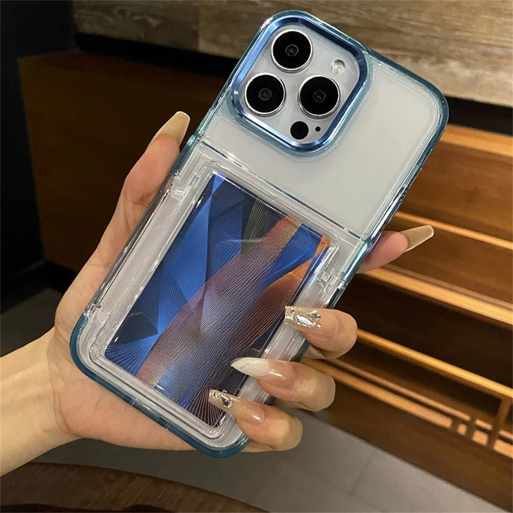 Card Slot Bag Holder Phone Case For iPhone