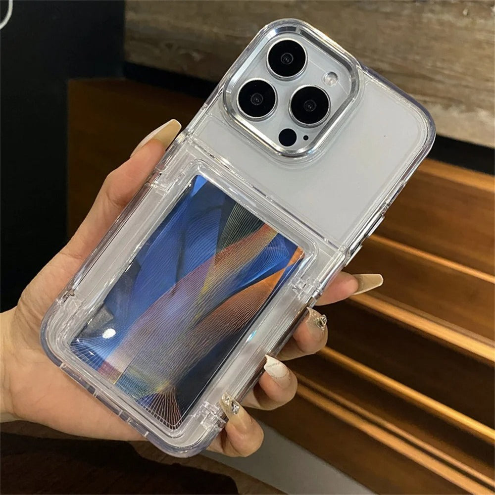 Card Slot Bag Holder Phone Case For iPhone