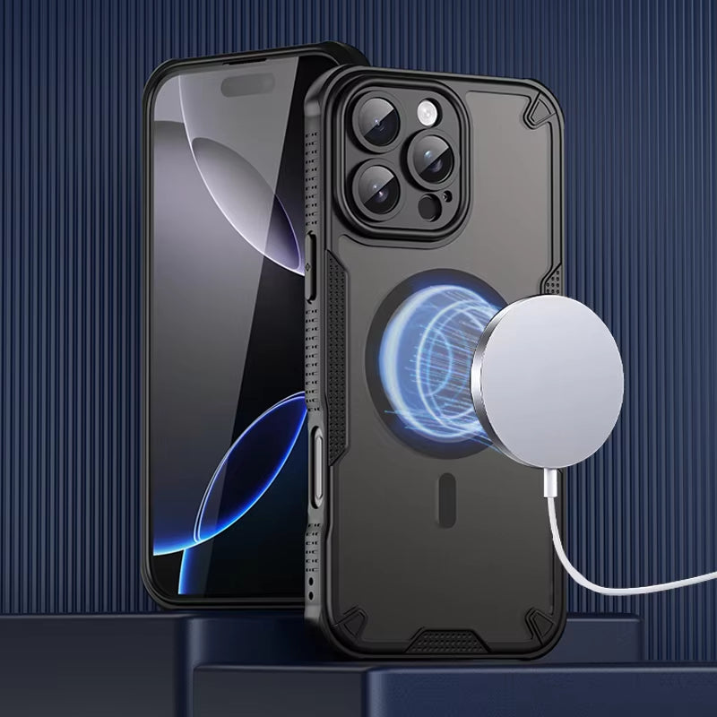 All inclusive waterproof frosted magnetic phone case for iPhone