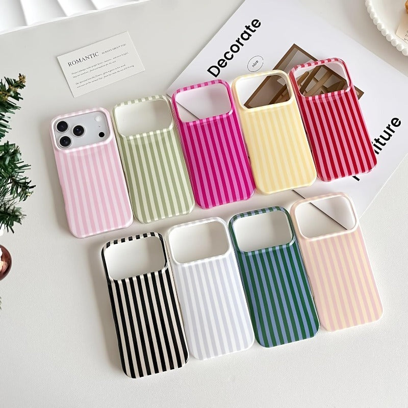 Cute striped soft TPU ultra-thin shockproof iPhone case