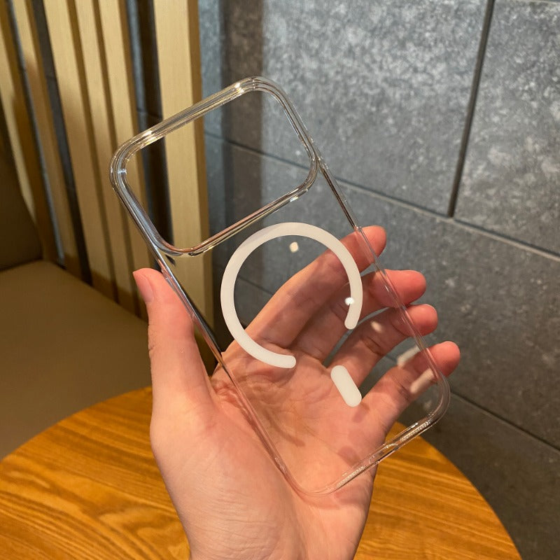 New Transparent Magnetic Ultra-thin Hard Phone Case for iPhone