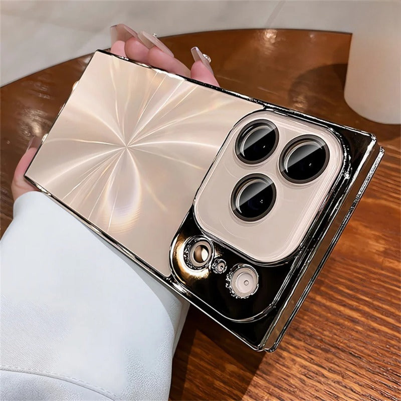Square Aurora Shine Electroplated iPhone Case for iPhone