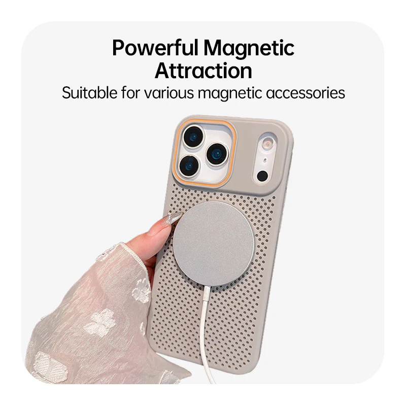 Heat Dissipation Mesh For Magsafe Magnetic Wireless Charge Case For iPhone