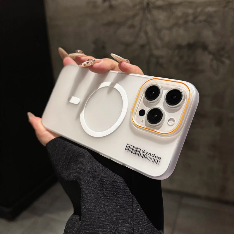 Simple soft gauze translucent phone case for iPhone