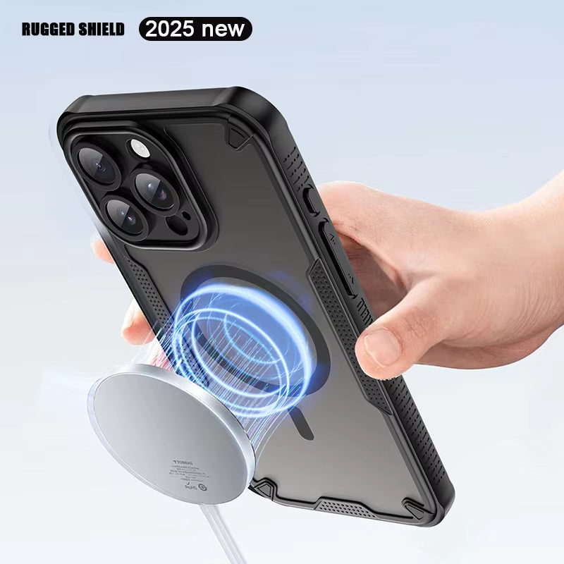 All inclusive waterproof frosted magnetic phone case for iPhone