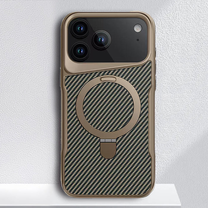 MagSafe Carbon Fiber Case | Invisible Stand | Wireless Charging for iPhone