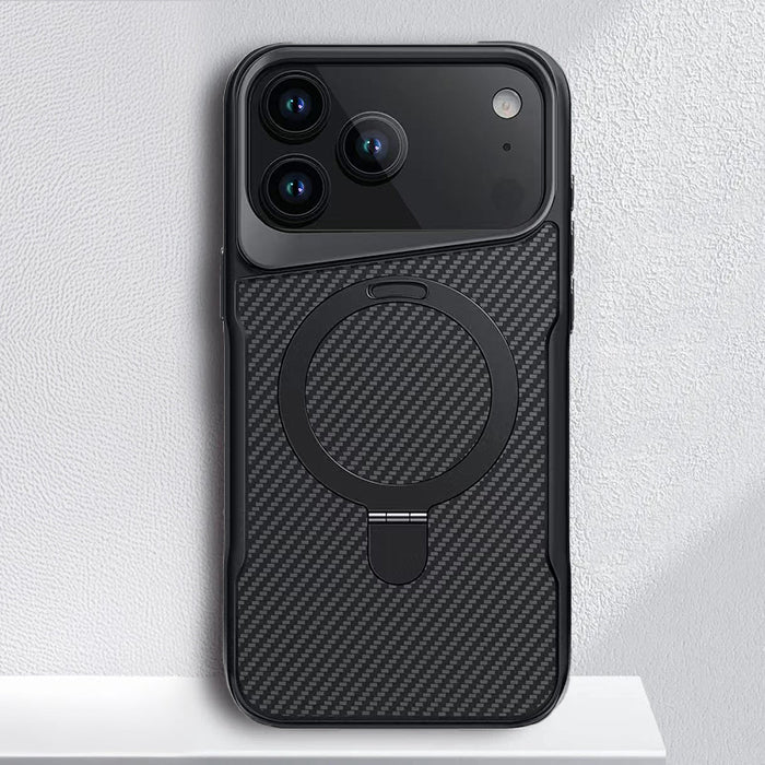 MagSafe Carbon Fiber Case | Invisible Stand | Wireless Charging for iPhone