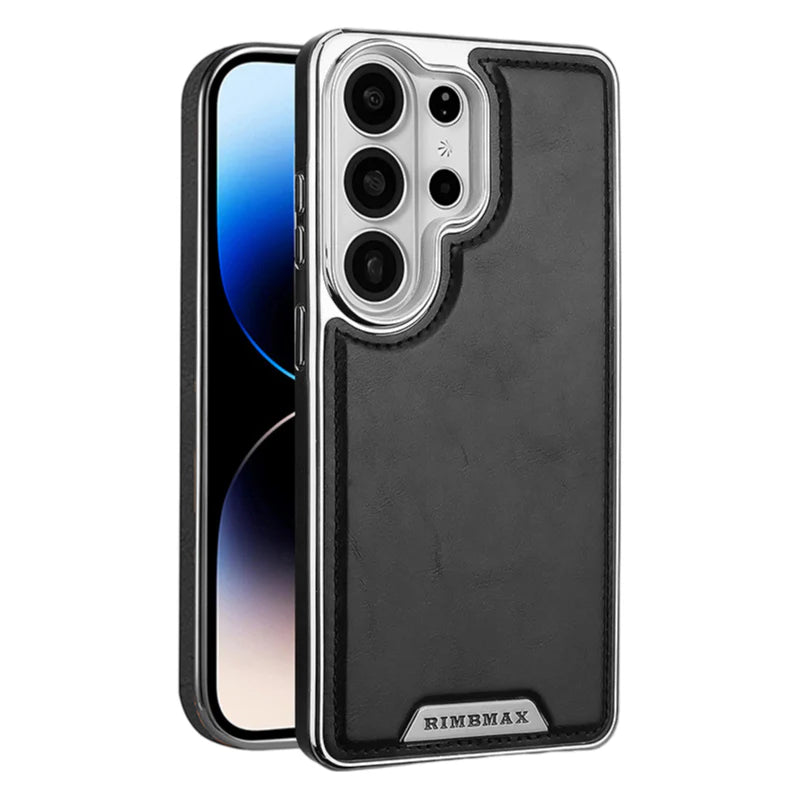 Business Men's Magnetic Full-Coverage Drop-Proof Leather Case For Samsung