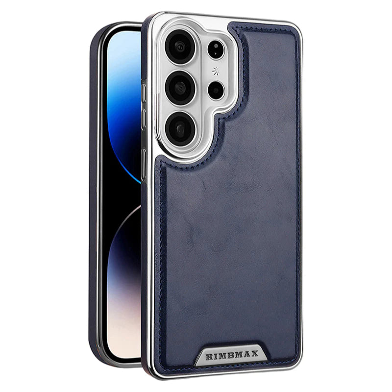 Business Men's Magnetic Full-Coverage Drop-Proof Leather Case For Samsung