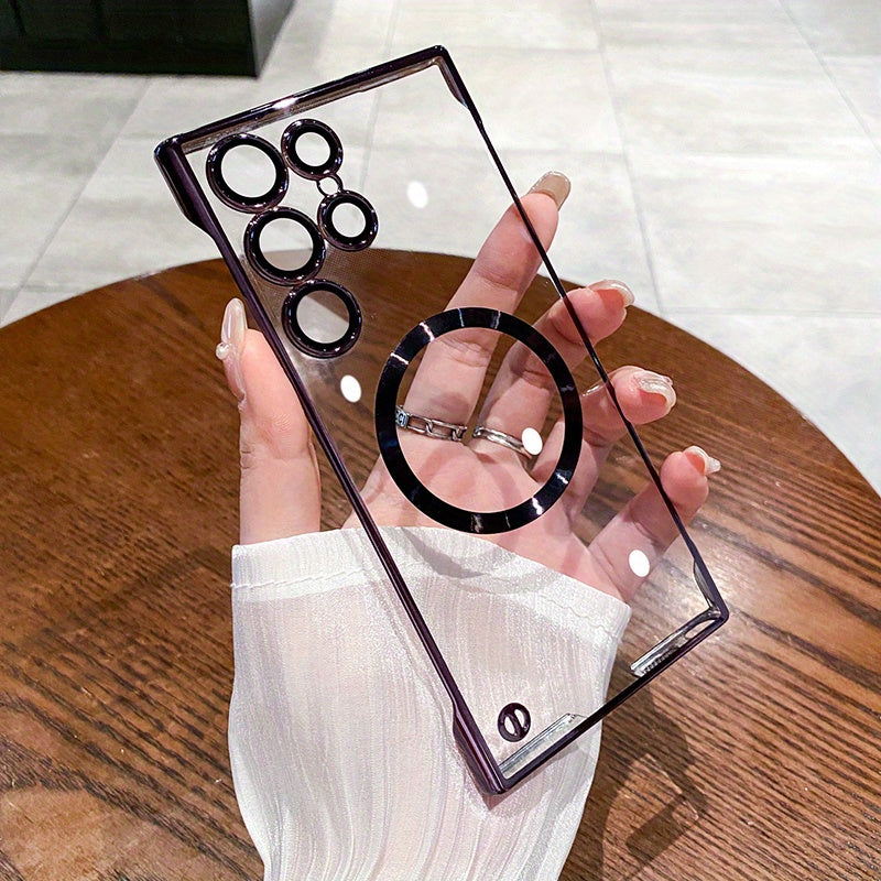 Ultra thin electroplated frameless phone case for Samsung