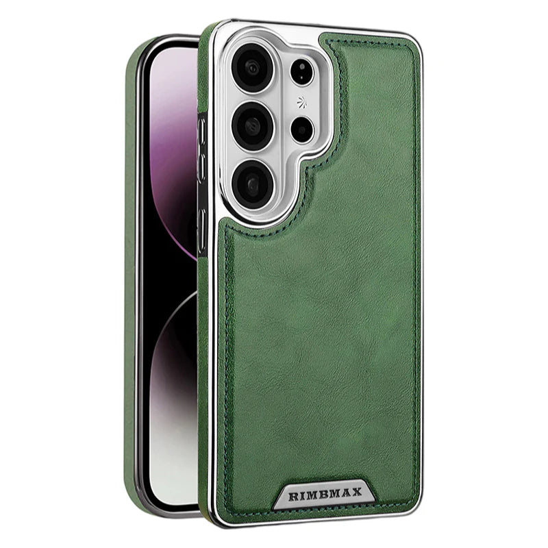 Business Men's Magnetic Full-Coverage Drop-Proof Leather Case For Samsung