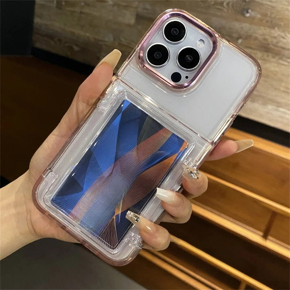 Card Slot Bag Holder Phone Case For iPhone