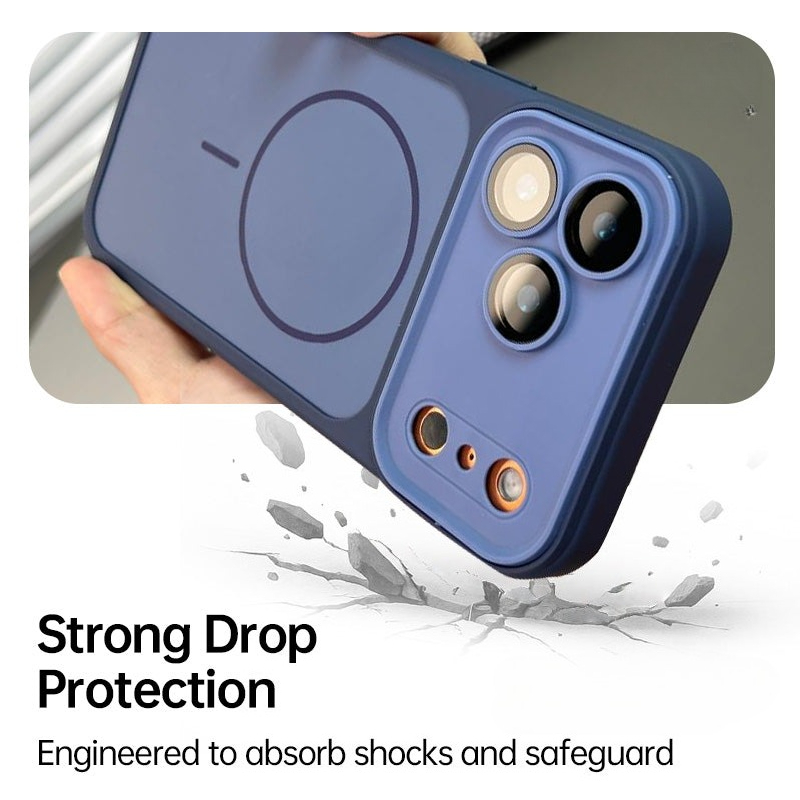 CASESUN shock-absorbing protective case for iPhone 17 Pro Max designed to reduce impact from everyday drops while maintaining a slim profile.