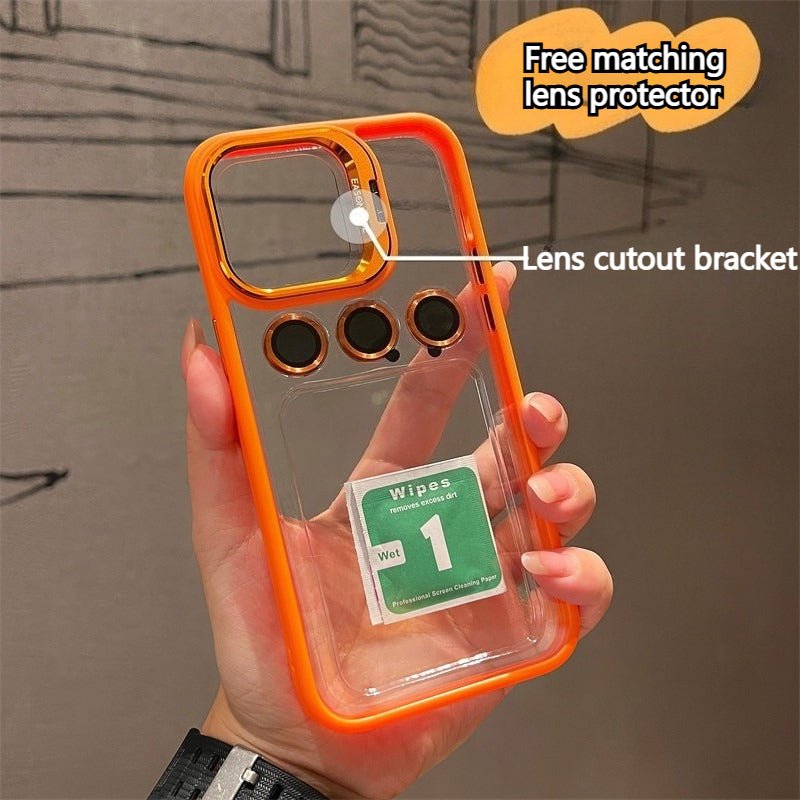 New Magnetic Transparent Invisible lens Holder Phone Case for iPhone