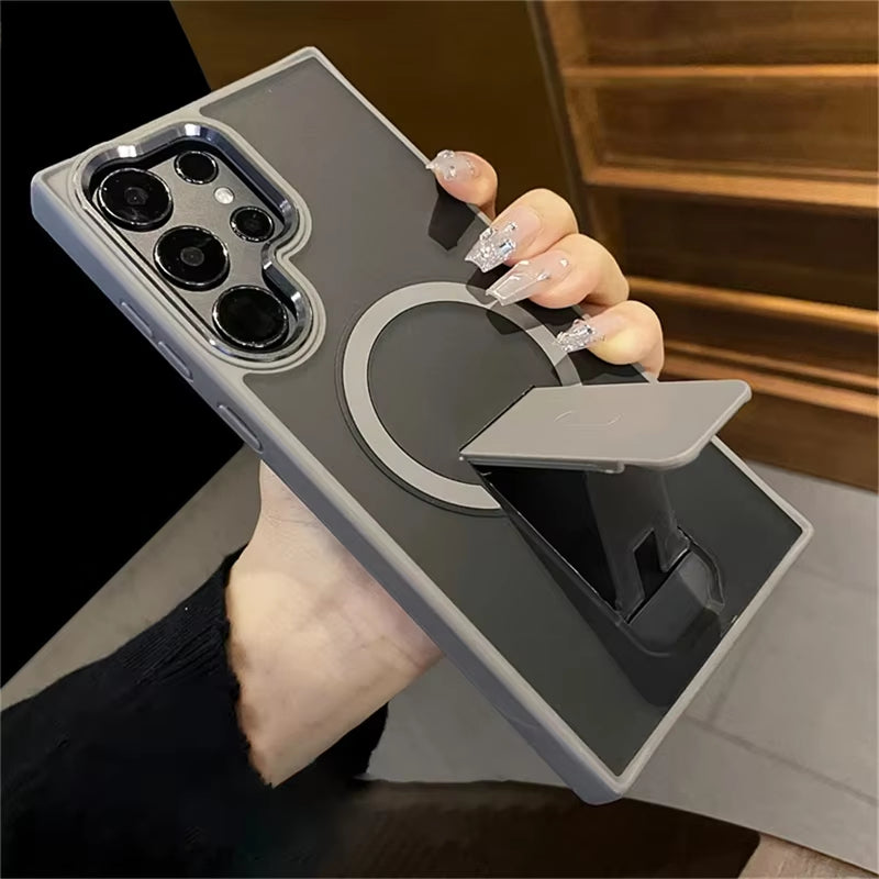 Multi functional folding stand phone case for Samsung