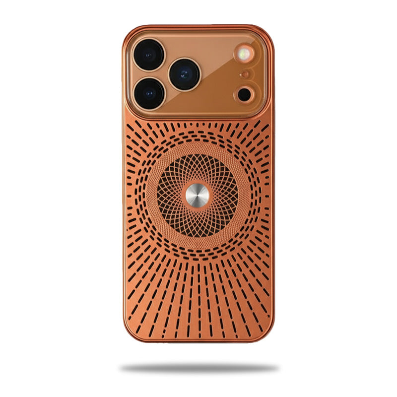 Magnetic Breathable Glass Lens Protection Case For iPhone