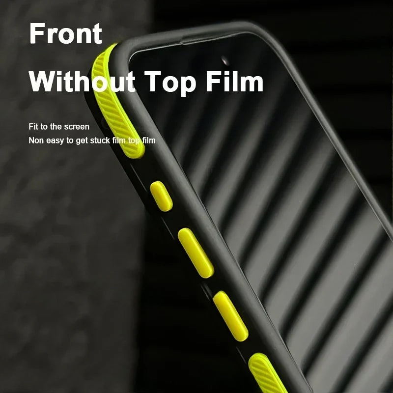2025 new semi transparent shockproof dual tone matte matte magnetic charging phone case suitable for iPhone