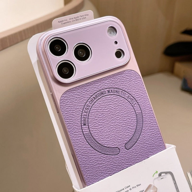 Luxury Lychee Pattern Magnetic Phone Case for iPhone
