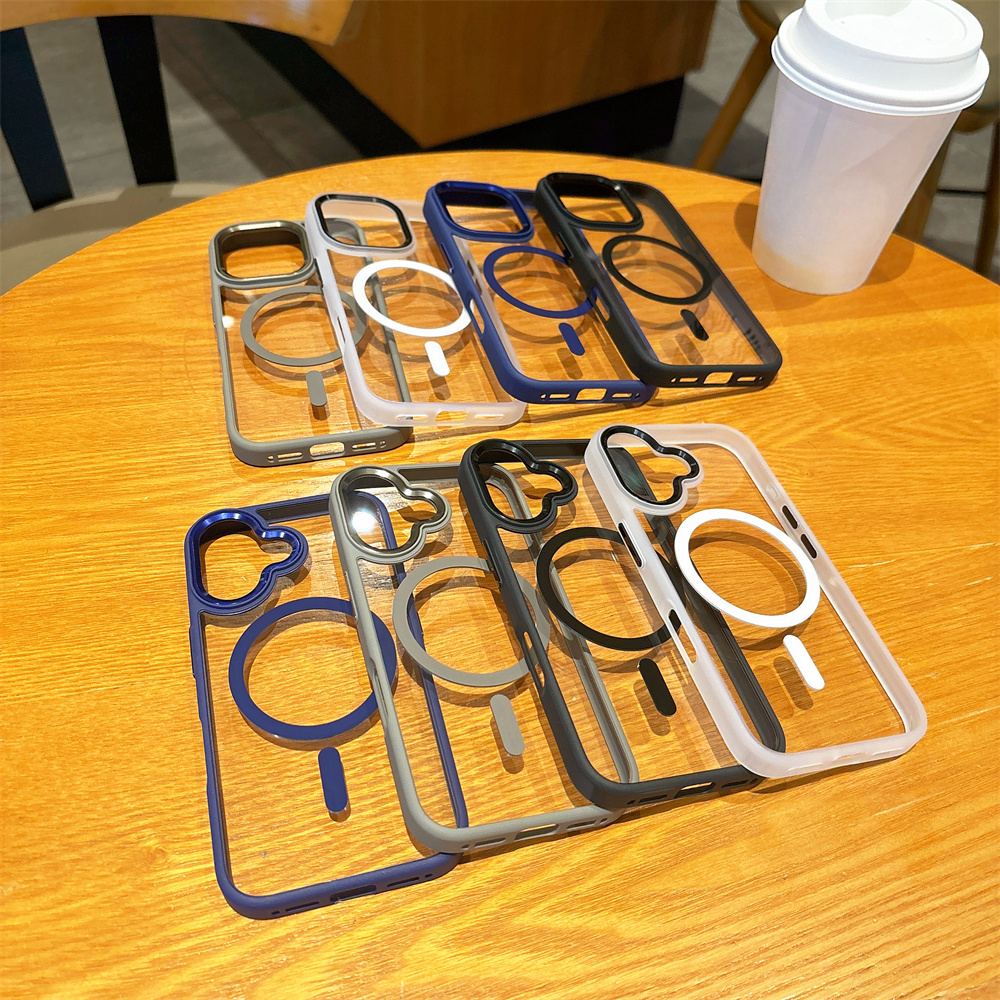 Magnetic Shockproof Acrylic Case For iPhone