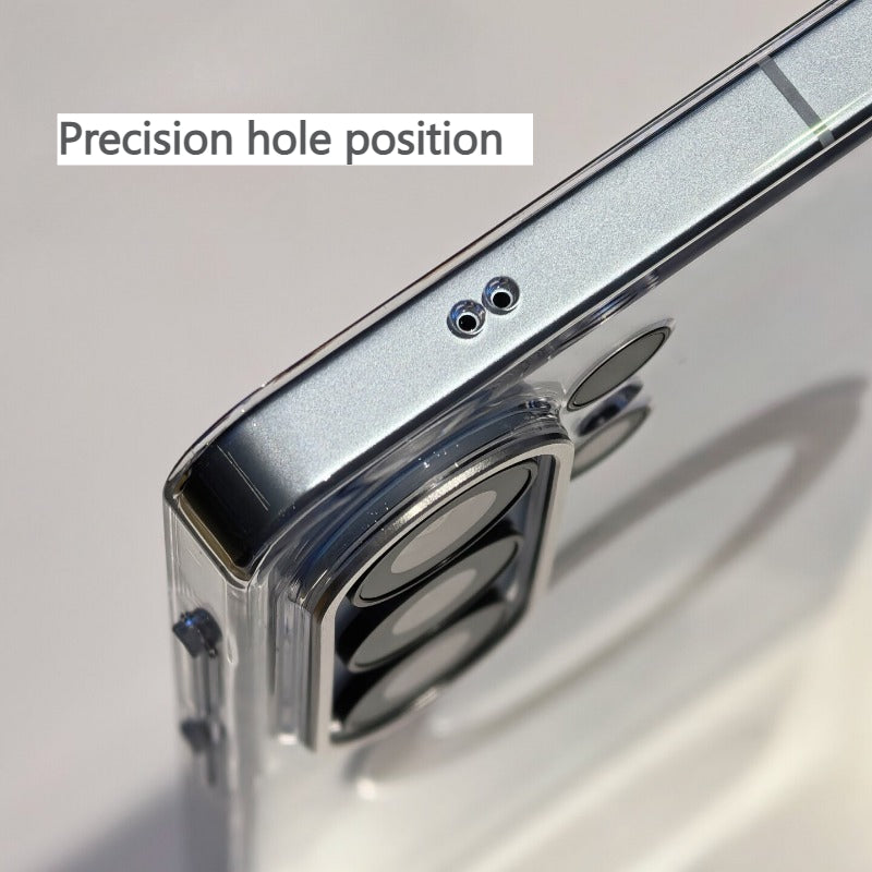 Transparent Shockproof  Full-coverage PC Material Magnetic  Phone Case for Samsung