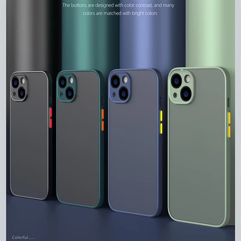 Shockproof Armor Matte Case For iPhone