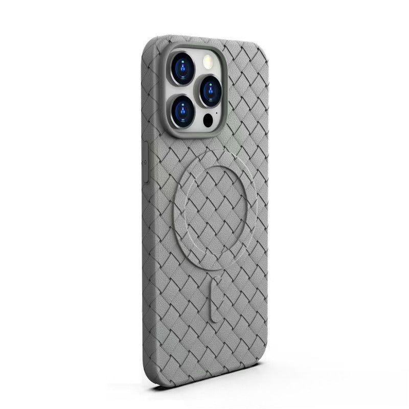 Heat dissipation woven pattern phone case suitable for iPhone