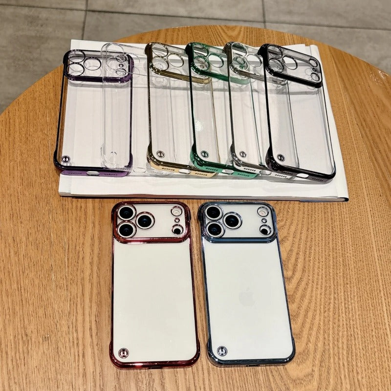 Ultra Thin Plating Frameless Glossy Phone Case For iPhone