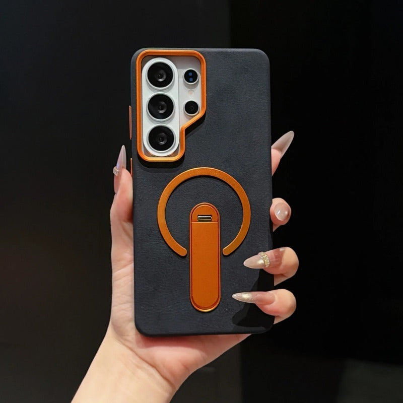 Invisible Stand Magnetic Charging Shockproof Phone Case for Samsung