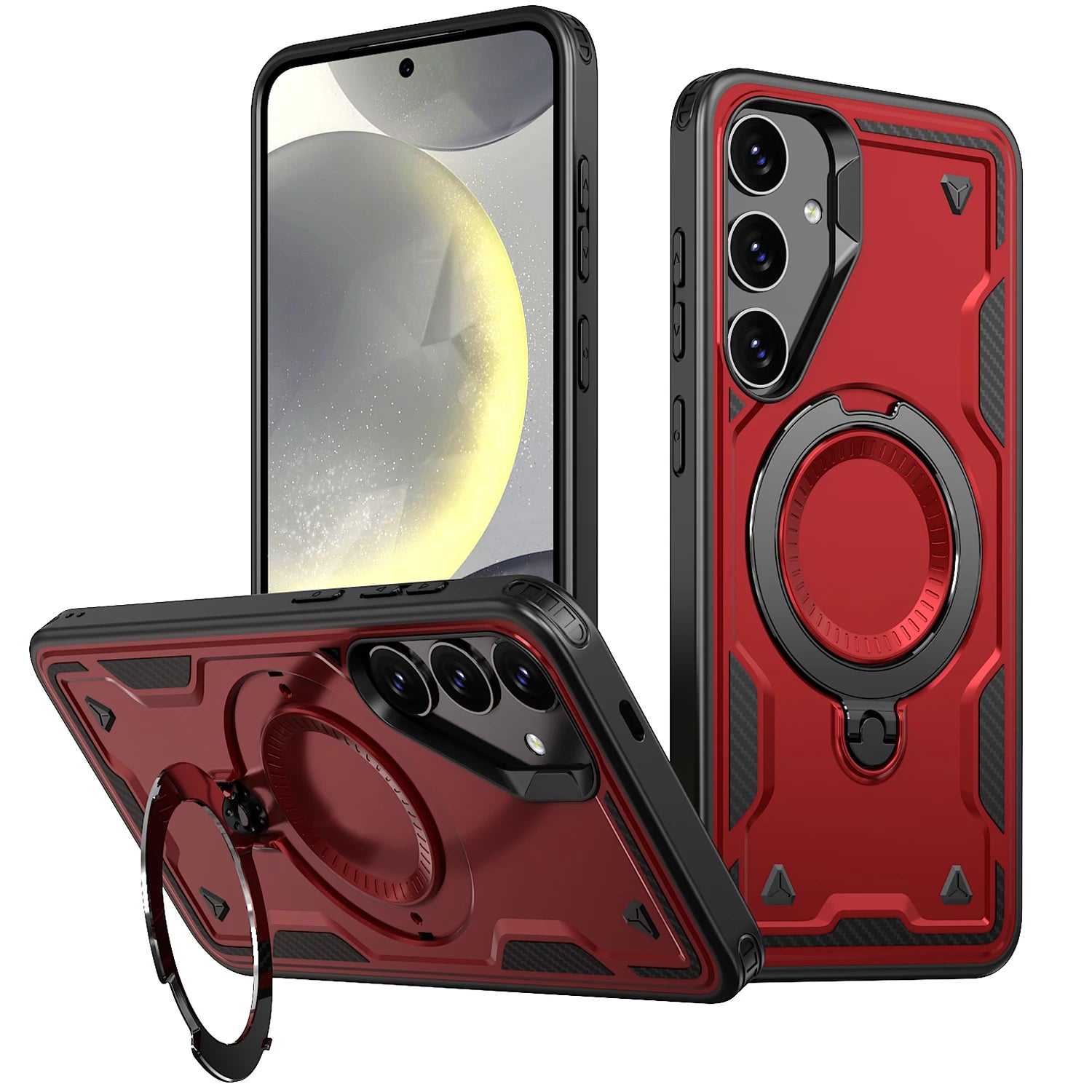 360 degree rotating bracket shockproof phone case for Samsung