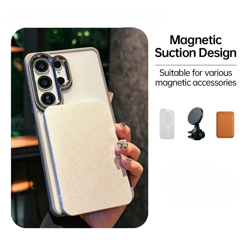 Samsung Galaxy S26 Ultra strong magnetic case with stable MagSafe-style magnetic attachment and kickstand support