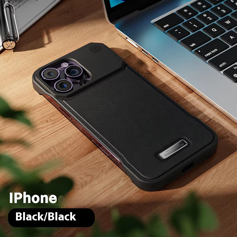 Luxury magnetic PU leather aromatherapy phone case suitable for iPhone