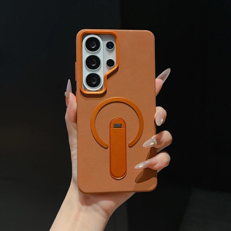 Invisible Stand Magnetic Charging Shockproof Phone Case for Samsung