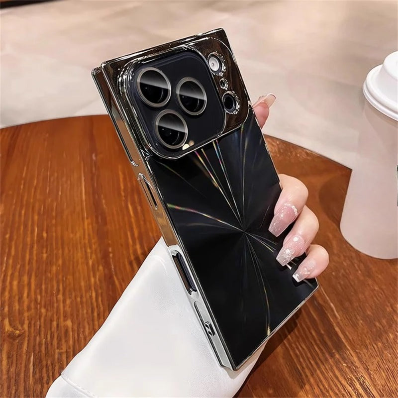 Square Aurora Shine Electroplated iPhone Case for iPhone