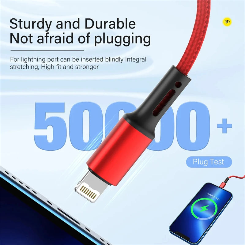 3A USB Fast Charging Cord Data Charger Wire Cable For iPhone