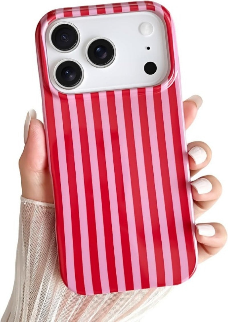 Cute striped soft TPU ultra-thin shockproof iPhone case