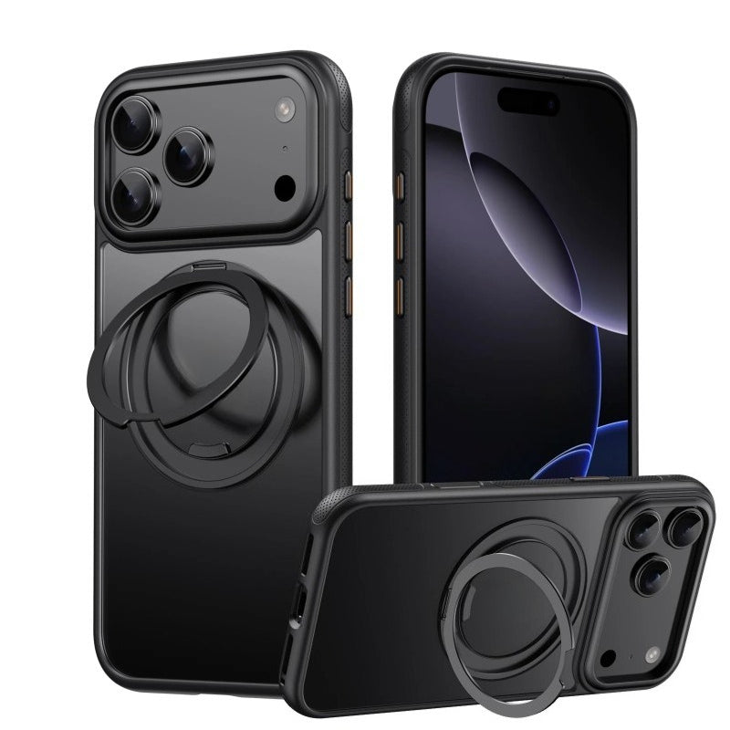 360° Mechanical Torque Rotating Stand Holder Magnetic Magsafe Case For iPhone