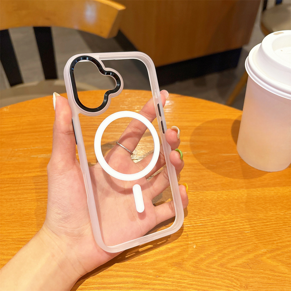 Magnetic Shockproof Acrylic Case For iPhone